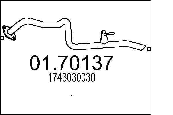 MTS Výfukové potrubie 01.70137 1