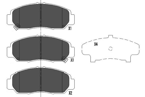 KAVO PARTS Sada brzdových platničiek kotúčovej brzdy KBP-2037 1