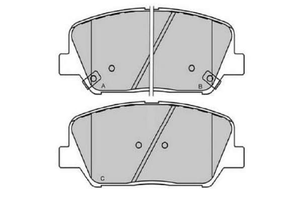 KAVO PARTS Sada brzdových platničiek kotúčovej brzdy KBP-3060 1