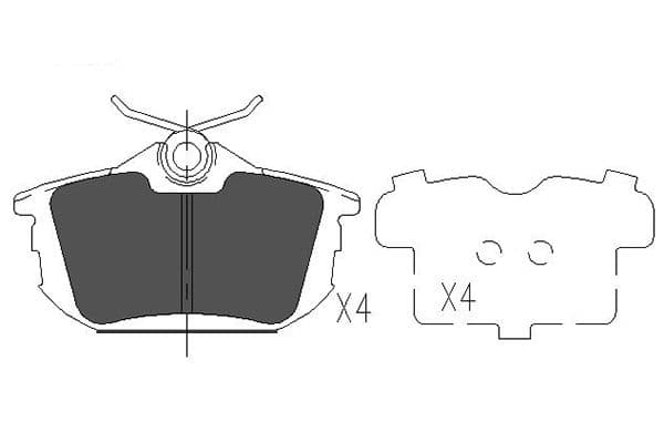 KAVO PARTS Sada brzdových platničiek kotúčovej brzdy KBP-5513 1