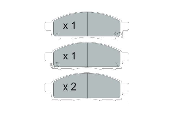 KAVO PARTS Sada brzdových platničiek kotúčovej brzdy KBP-6599 1