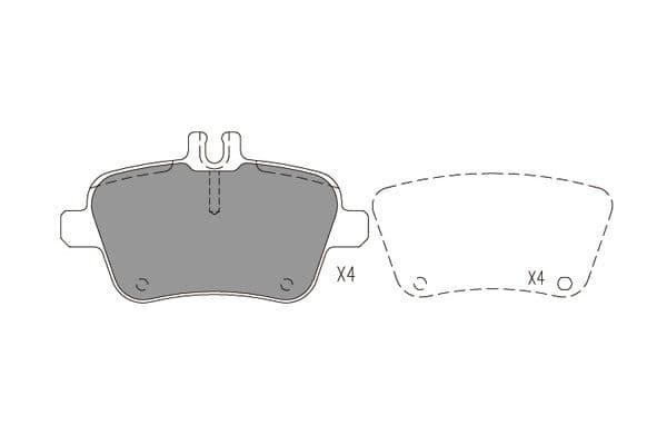 KAVO PARTS Sada brzdových platničiek kotúčovej brzdy KBP-6619 1