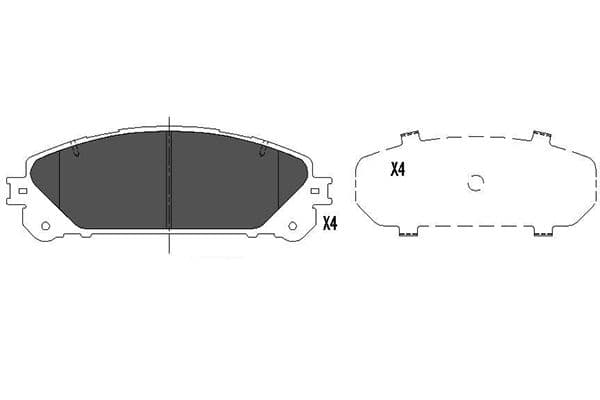 KAVO PARTS Sada brzdových platničiek kotúčovej brzdy KBP-9116 1