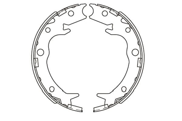 KAVO PARTS Sada brzdových čeľustí KBS-2908 1