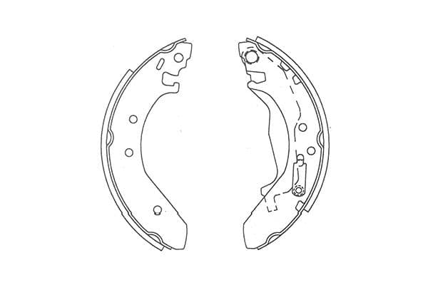 KAVO PARTS Sada brzdových čeľustí KBS-2911 1