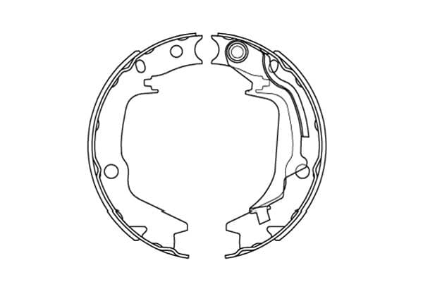 KAVO PARTS Sada brzdových čeľustí KBS-3415 1