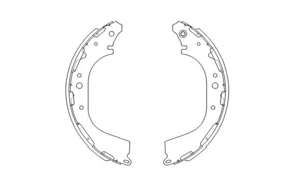 KAVO PARTS Sada brzdových čeľustí KBS-7411 1