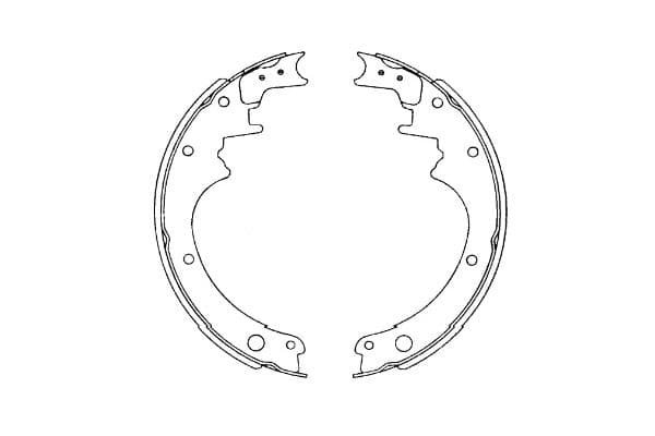 KAVO PARTS Sada brzdových čeľustí KBS-7426 1