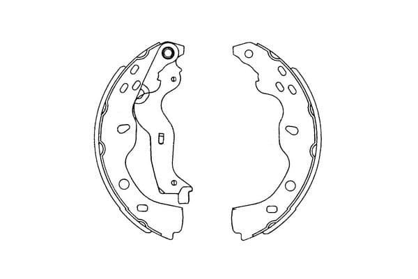 KAVO PARTS Sada brzdových čeľustí KBS-8914 1