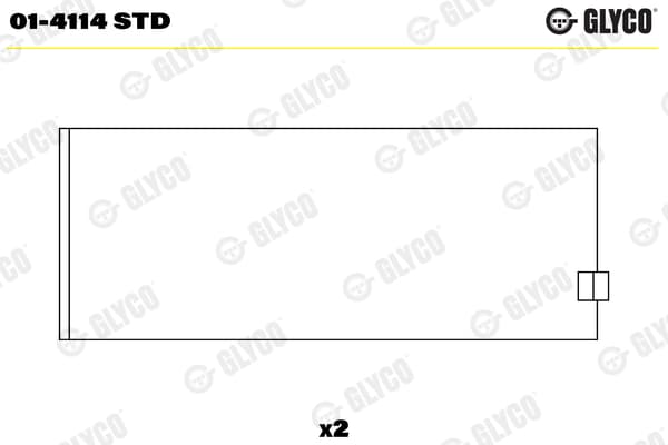 GLYCO Ojničné ložisko 01-4114 STD 1