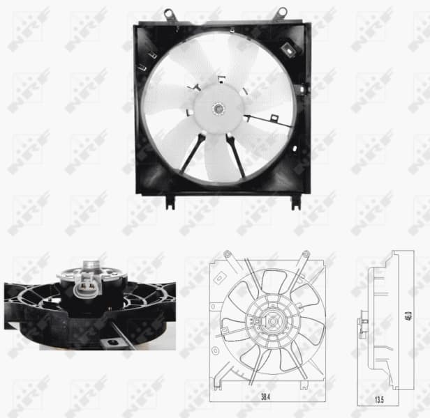 NRF Ventilátor chladenia motora 47696 1