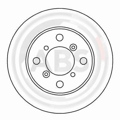 A.B.S. Brzdový kotúč 16625 1