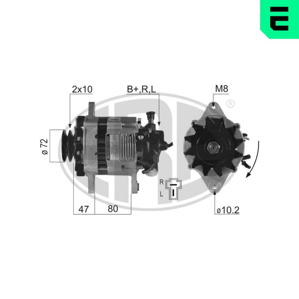 ERA Alternátor 210250A 1