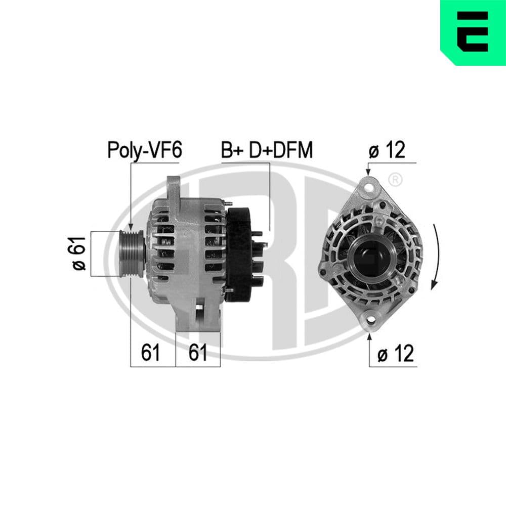 ERA Alternátor 210325A 1