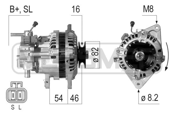 ERA Alternátor 210461A 1