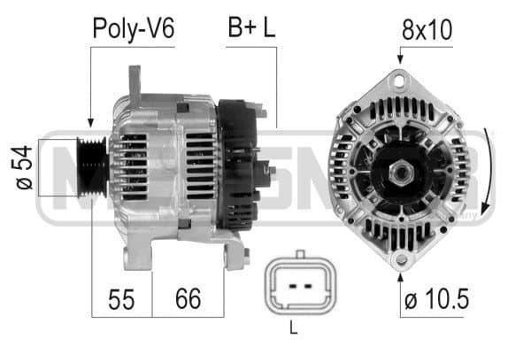 ERA Alternátor 210570A 1