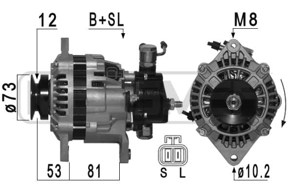 ERA Alternátor 210962A 1