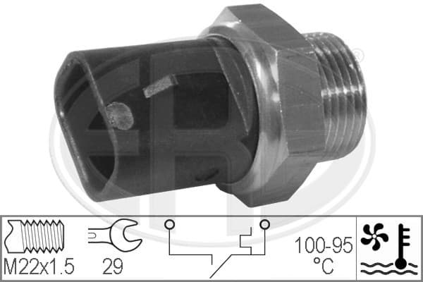 ERA Teplotný spínač ventilátora chladenia 330277 1