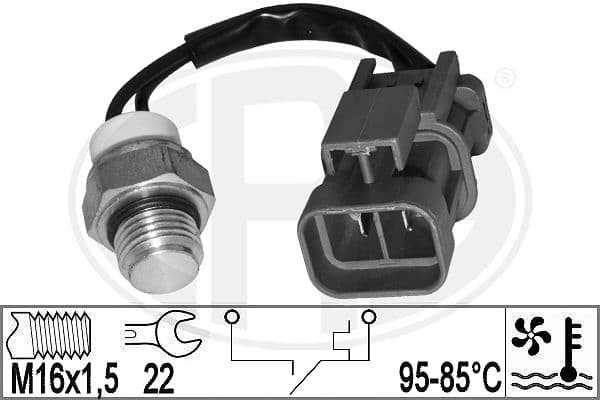 ERA Teplotný spínač ventilátora chladenia 331040 1