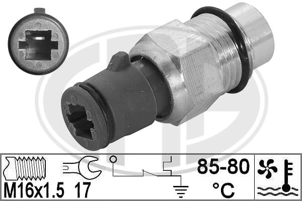 ERA Teplotný spínač ventilátora chladenia 331042 1