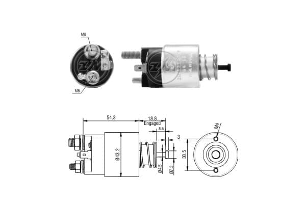 ERA Elektromagnetický spínač pre štartér ZM1391 1