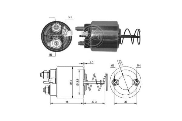 ERA Elektromagnetický spínač pre štartér ZM1492 1
