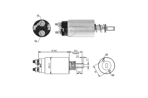 ERA Elektromagnetický spínač pre štartér ZM1982 1