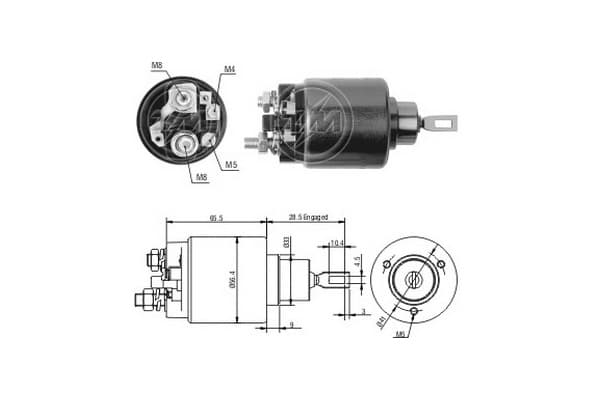 ERA Elektromagnetický spínač pre štartér ZM2571 1