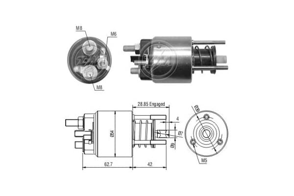 ERA Elektromagnetický spínač pre štartér ZM3395 1