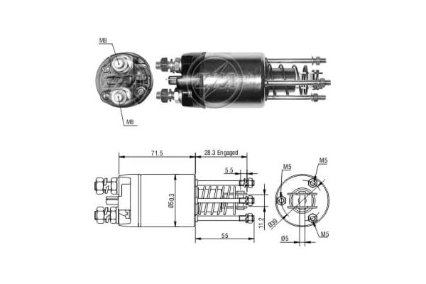 ERA Elektromagnetický spínač pre štartér ZM5651 1
