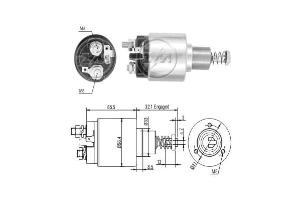 ERA Elektromagnetický spínač pre štartér ZM676 1