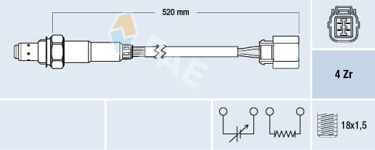 FAE Lambda sonda 77318 1