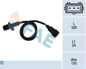 FAE Snímač impulzov kľukového hriadeľa 79004 1