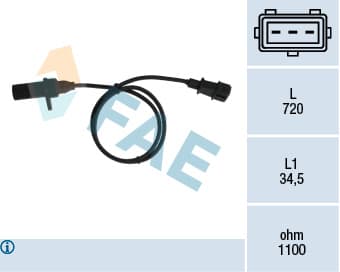 FAE Snímač impulzov kľukového hriadeľa 79006 1