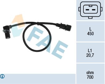 FAE Snímač impulzov kľukového hriadeľa 79012 1