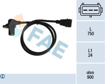 FAE Snímač impulzov kľukového hriadeľa 79058 1