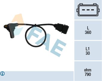 FAE Snímač otáčok, automatická prevodovka 79061 1