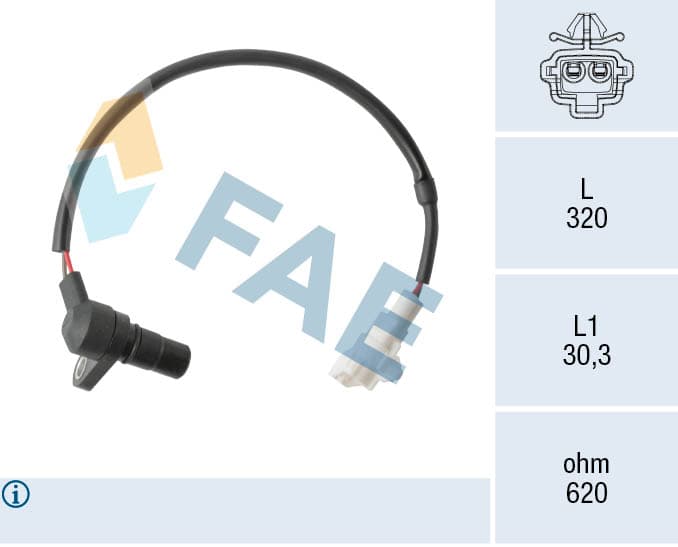 FAE Snímač rýchlosti/počtu otáčok 79526 1