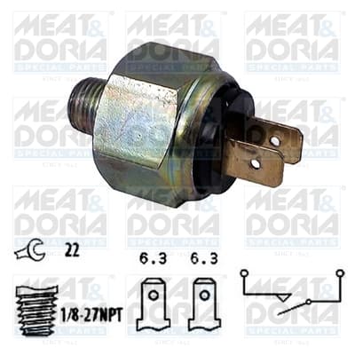 MEAT & DORIA Spínač brzdových svetiel 35018 1
