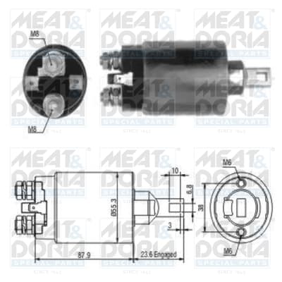 MEAT & DORIA Elektromagnetický spínač pre štartér 46024 1