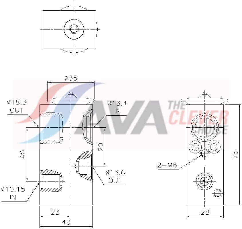AVA QUALITY COOLING Expanzný ventil klimatizácie FT1491 1