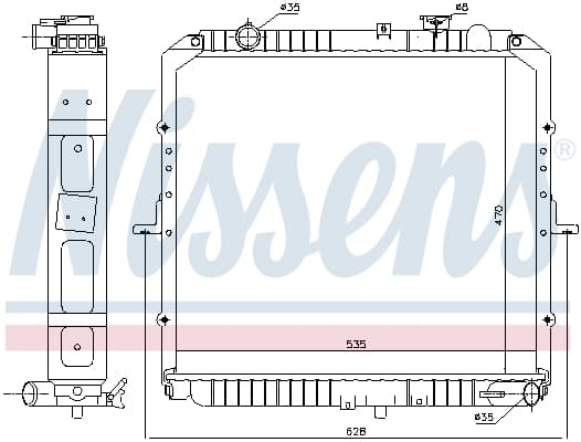 AVA QUALITY COOLING Chladič motora KA2347 1
