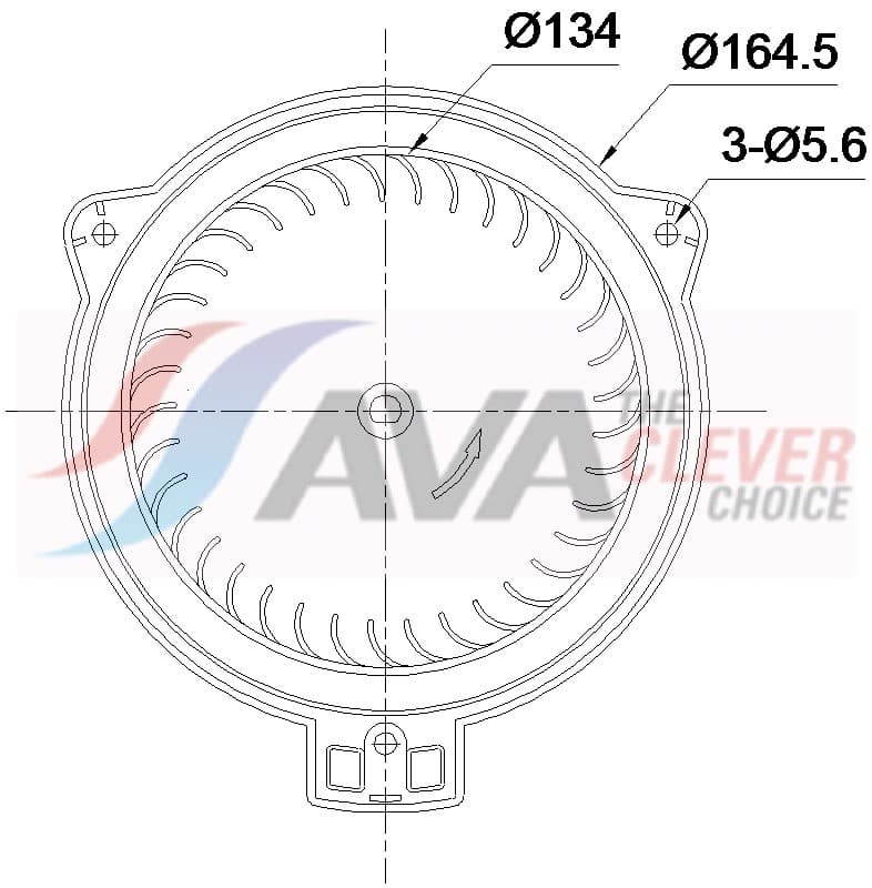 AVA QUALITY COOLING Vnútorný ventilátor TO8811 1
