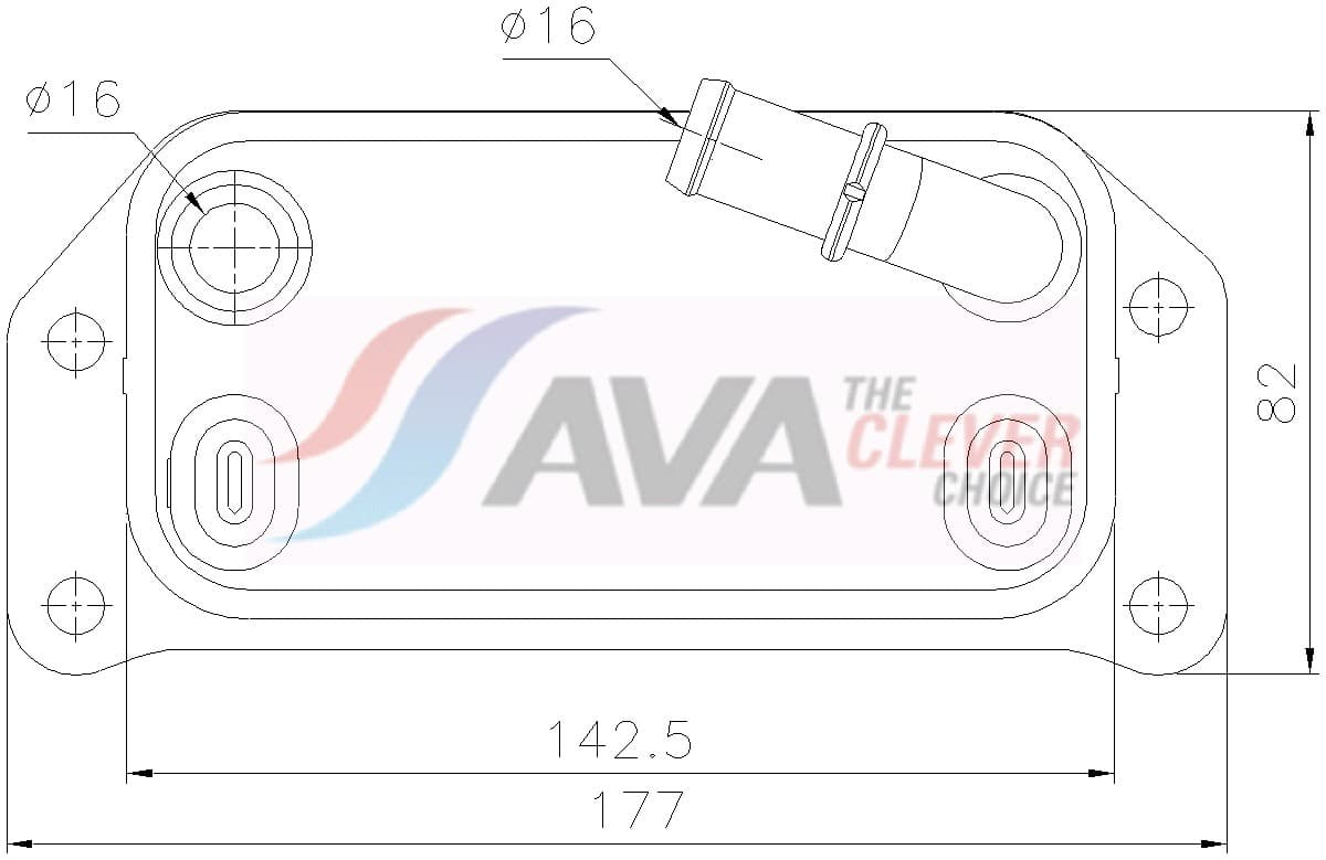 AVA QUALITY COOLING Chladič motorového oleja VO3312 1