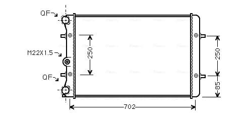 AVA QUALITY COOLING Chladič motora AI2155 1