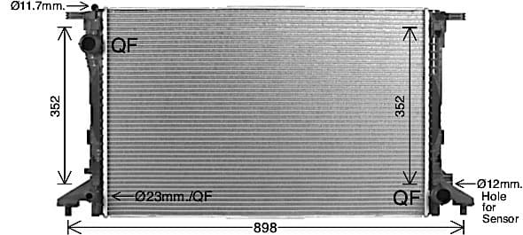 AVA QUALITY COOLING Chladič motora AI2441 1