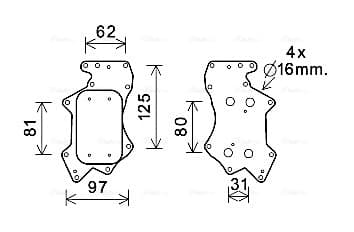 AVA QUALITY COOLING Chladič motorového oleja AI3403 1