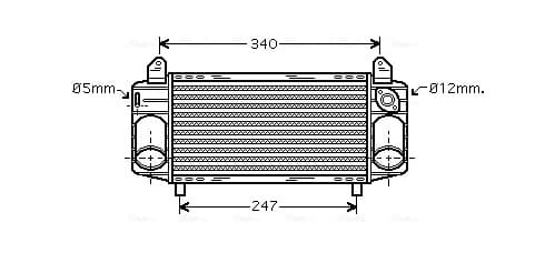 AVA QUALITY COOLING Chladič plniaceho vzduchu AI4192 1