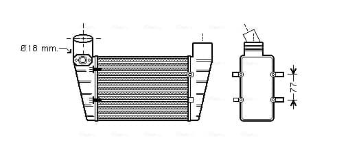 AVA QUALITY COOLING Chladič plniaceho vzduchu AI4225 1
