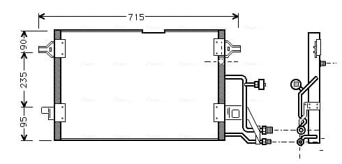 AVA QUALITY COOLING Kondenzátor klimatizácie AI5116 1